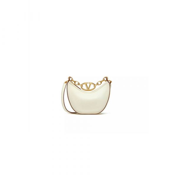 VLOGO MOON MINI HOBO BAG IN NAPPA LEATHER WITH CHAIN