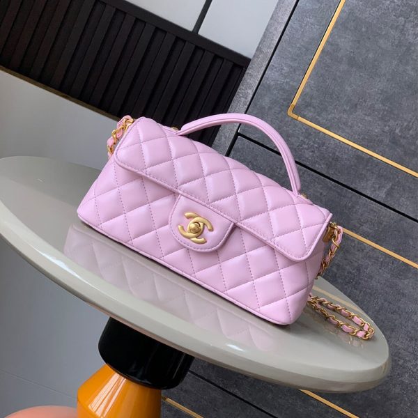 CHANEL Mini Flap Bag with Top Handle(HIGH-END GRADE)