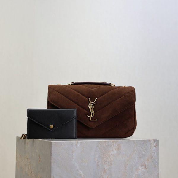 YSL LOULOU Small in MATELASSE suede(HIGH-END GRADE)