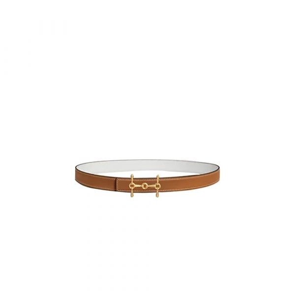 HERMES H Equestre belt buckle & Reversible leather strap 24 mm