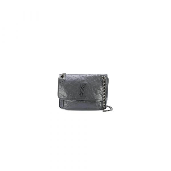YSL NIKI MEDIUM IN CRINKLED VINTAGE LEATHER(HIGH-END GRADE)