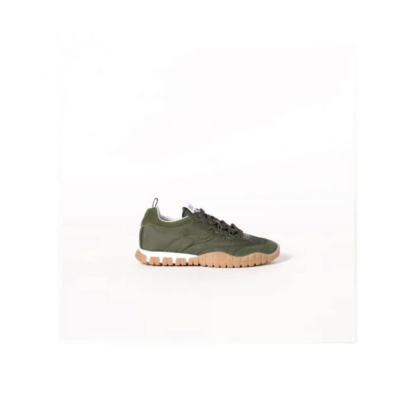 MIUMIU Tyre technical fabric and suede sneakers