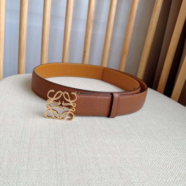 LOEWE Anagram belt in pebble grain calfskin 32mm