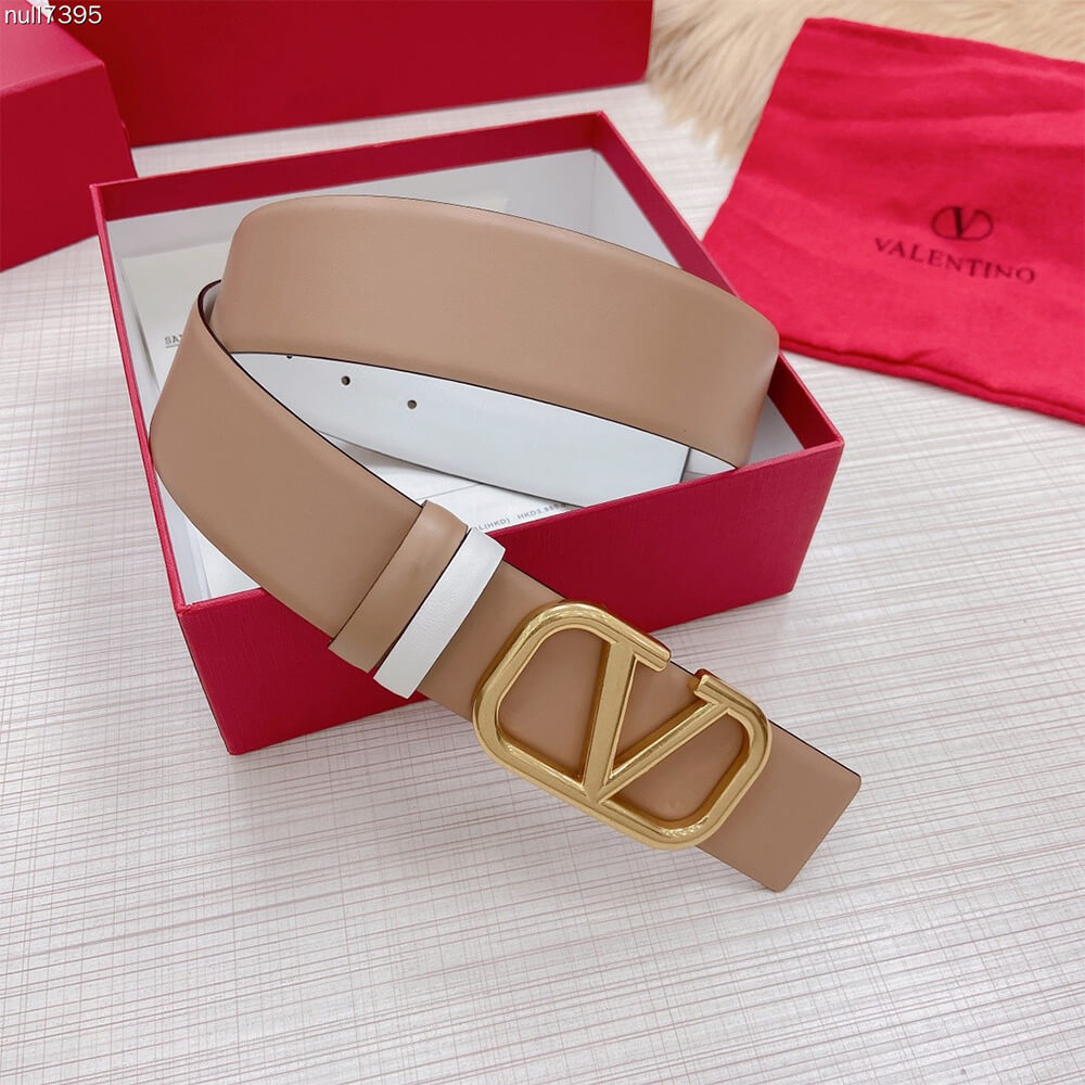 VALENTINO REVERSIBLE VLOGO SIGNATURE BELT IN GLOSSY CALFSKIN 40 MM VALENTINO REVERSIBLE VLOGO SIGNATURE BELT IN GLOSSY CALFSKIN 40 MM