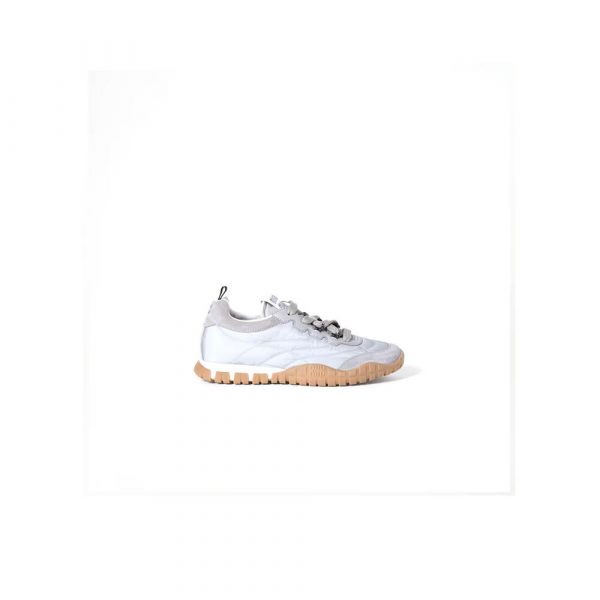 MIUMIU Tyre technical fabric and suede sneakers