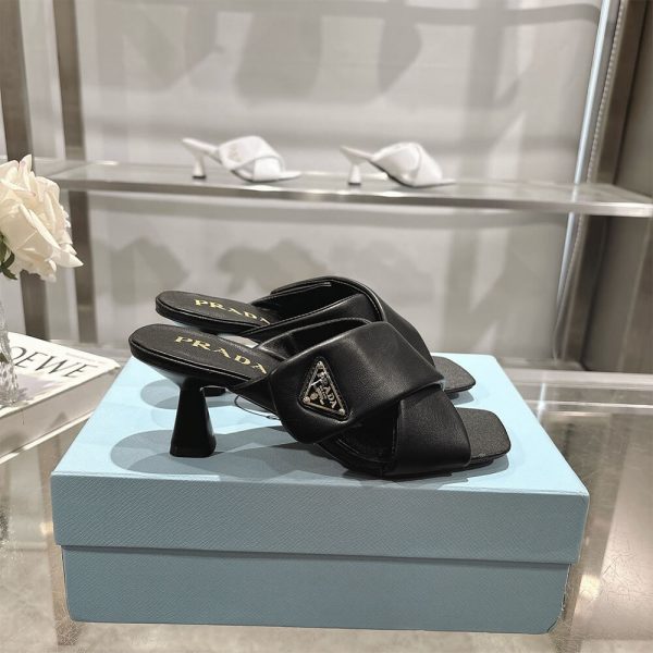 Prada Padded nappa leather sandals