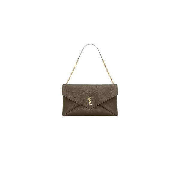 YSL CASSANDRE XXL envelope pouch on chain in lambskin
