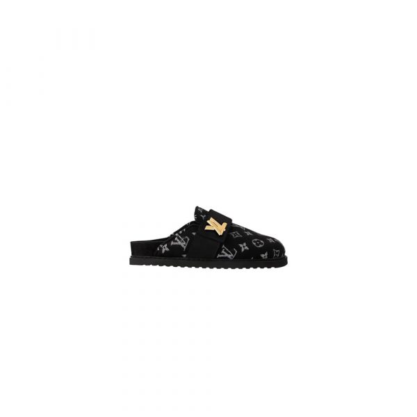 LV Monogram Wool Mules
