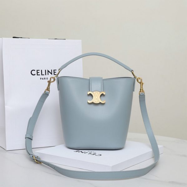 CELINE SMALL BUCKET LOUISE IN SMOOTH CALFSKIN(HIGH-END GRADE)