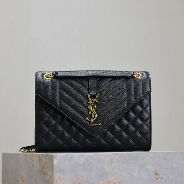 YSL envelope medium in grained leather(High-end Grade)