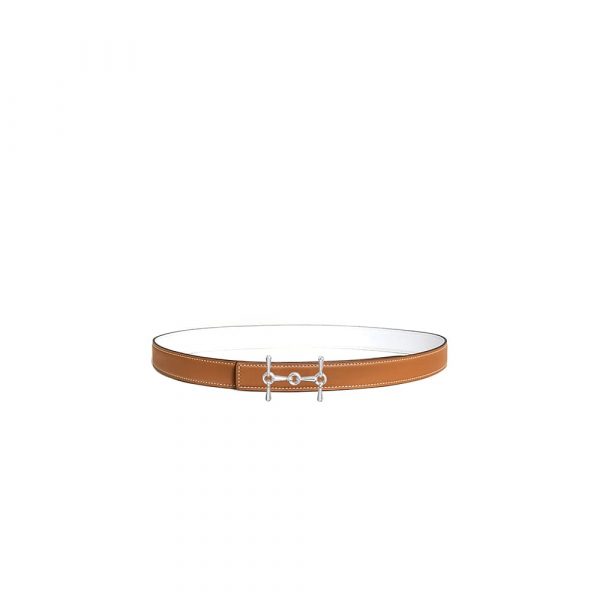 HERMES H Equestre belt buckle & Reversible leather strap 24 mm