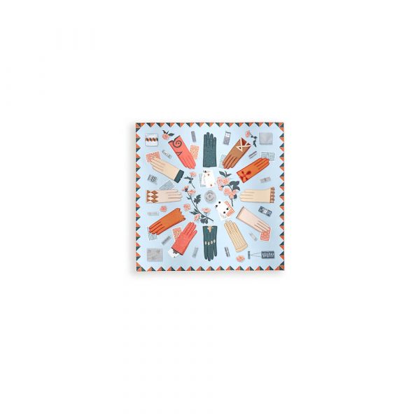 HERMES L’Heure des Gants scarf 90