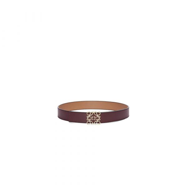 LOEWE Reversible Anagram belt in smooth calfskin 28mm