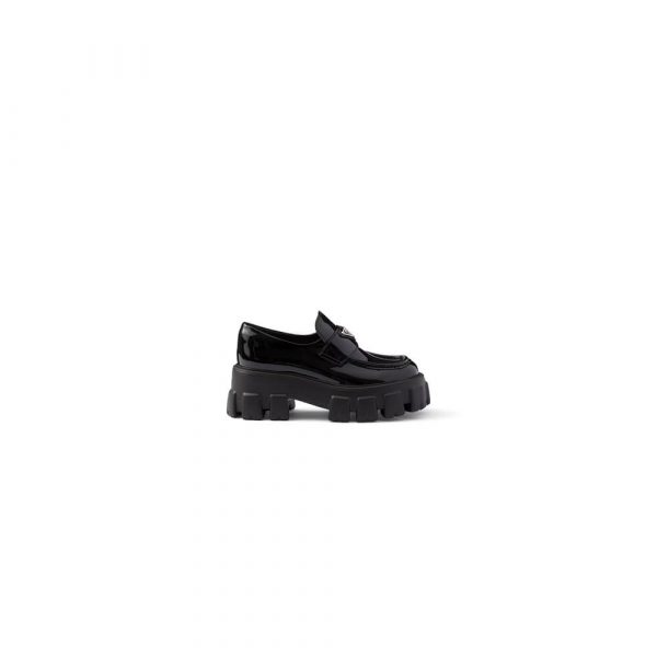 Prada Monolith patent leather loafers