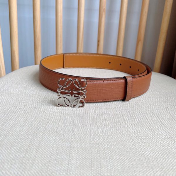 LOEWE Anagram belt in pebble grain calfskin 32mm