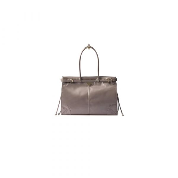 Prada Bonnie extra-large leather handbag(HIGH-END GRADE)