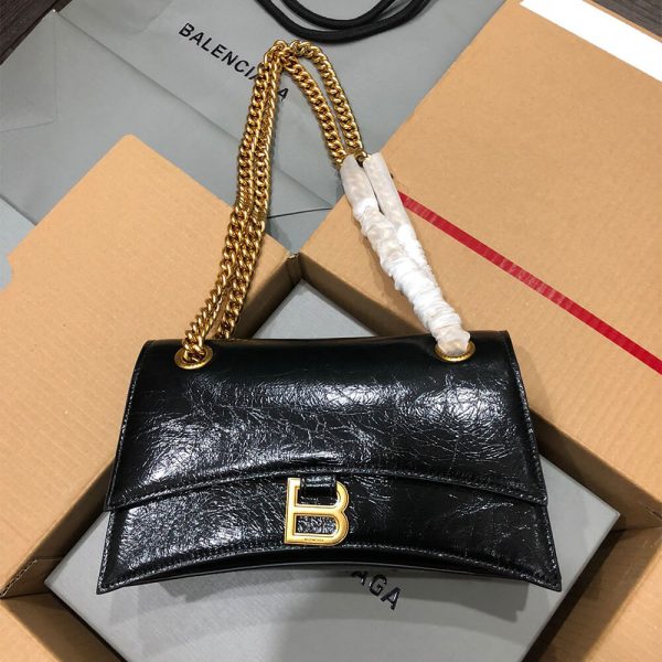 Balenciaga Women’s Crush Chain Bag Small(HIGH-END GRADE)