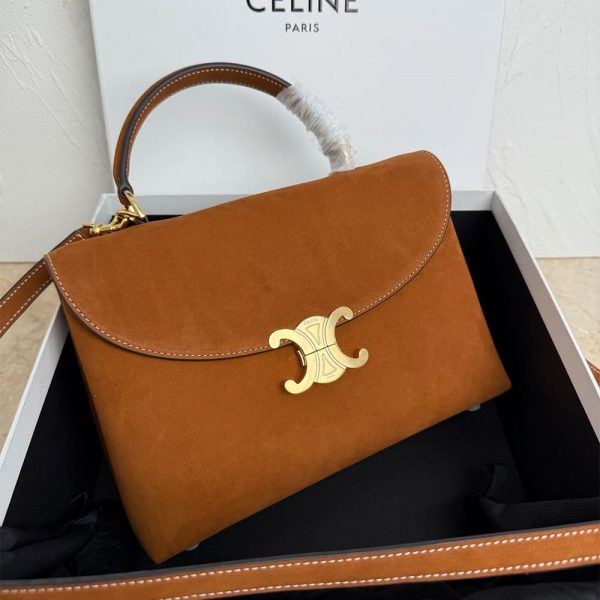 CELINE MEDIUM NINO BAG IN GRAINED NUBUCK CALFSKIN(HIGH-END GRADE)