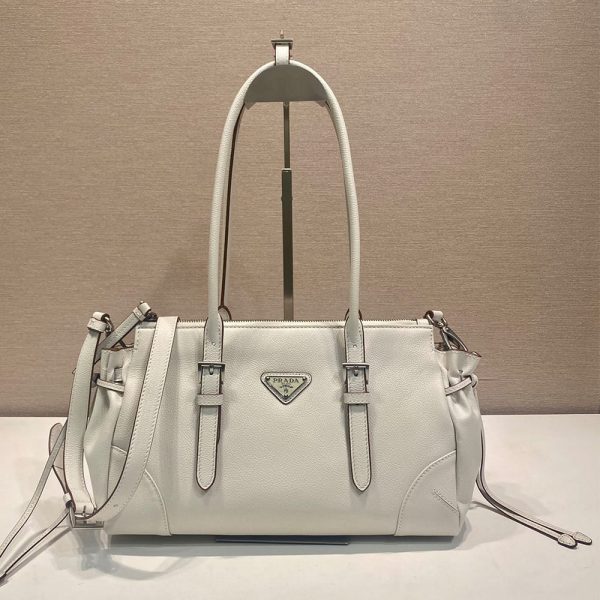 Prada Bonnie medium antiqued leather tote bag(HIGH-END GRADE)
