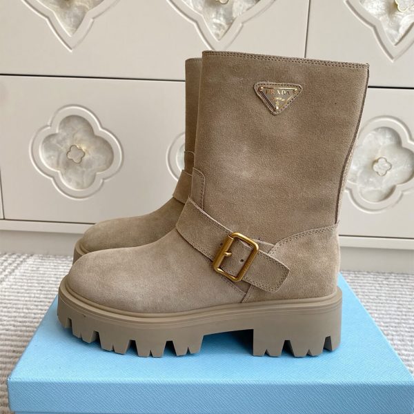 PRADA Leather booties