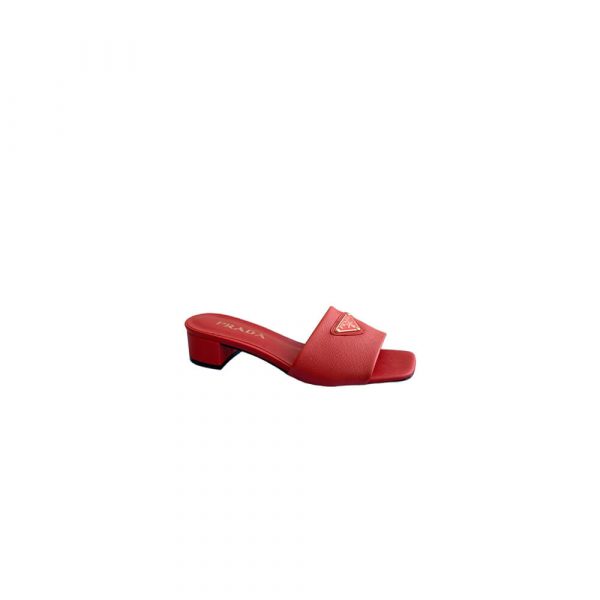 Prada Saffiano patent leather sandals