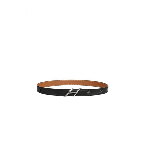 HERMES HDN belt buckle & Hermes sur Mer reversible leather strap 24 mm