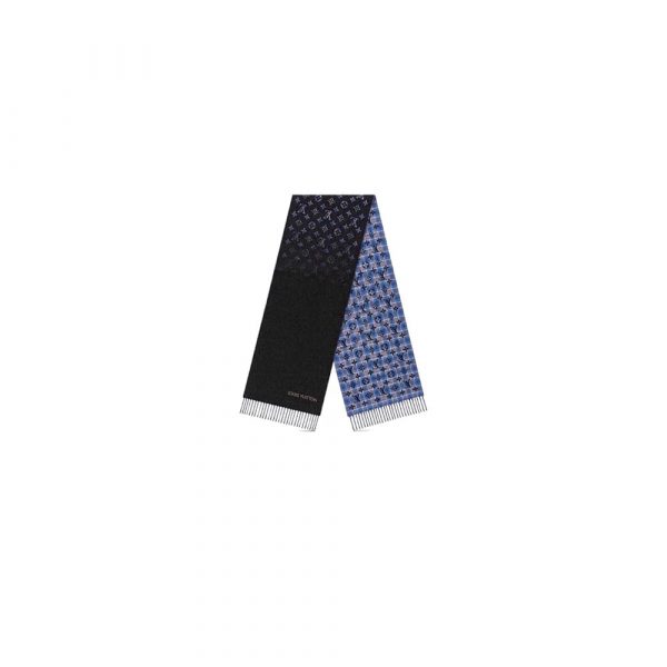 LV Monogram Gradient Tartan City Scarf