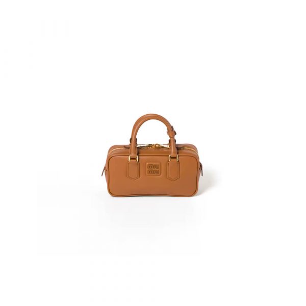 MIUMIU Medium Arcadie Leather Bag(HIGH-END GRADE)