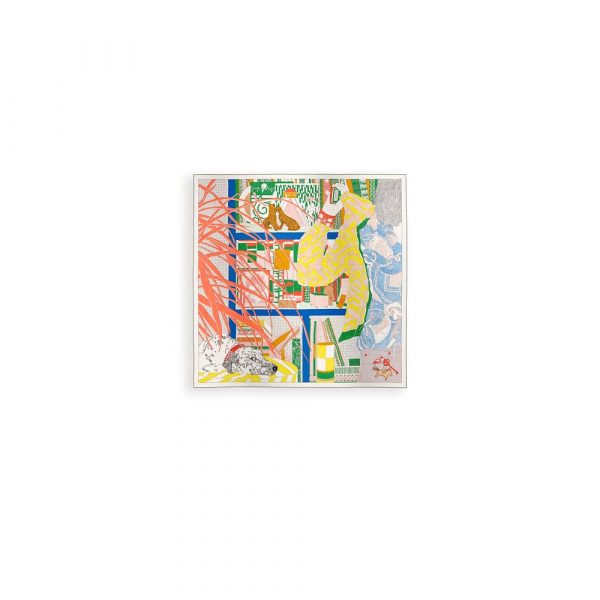 HERMES Rendez-Vous Chez Herm??s shawl 140