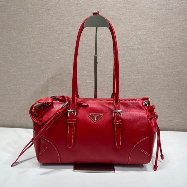 Prada Bonnie medium antiqued leather tote bag(HIGH-END GRADE)