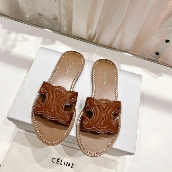CELINE TRIOMPHE MULE IN CALFSKIN