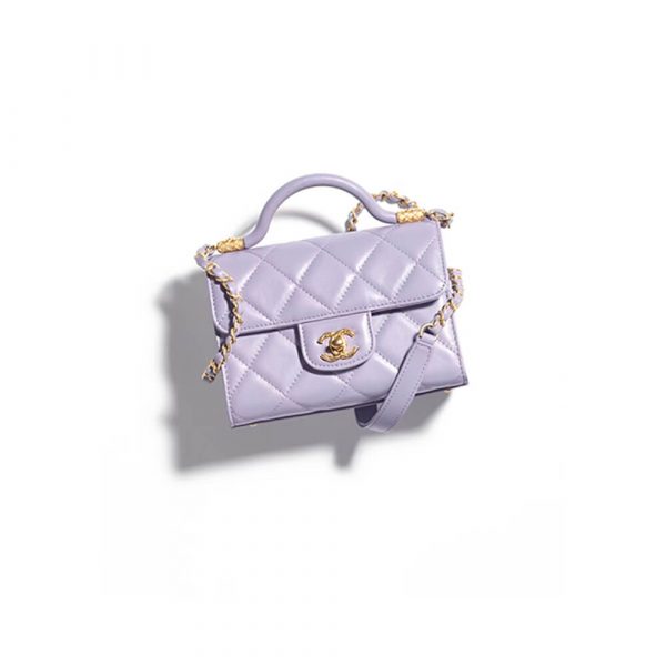 Small FLAP BAG WITH TOP HANDLE