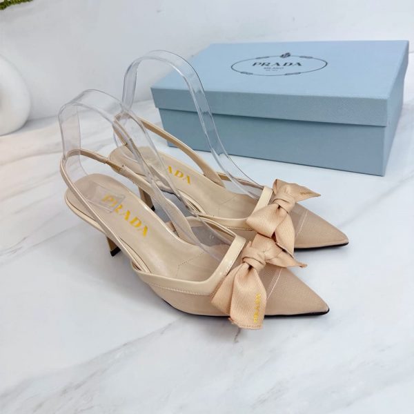 Prada Mesh slingback pumps