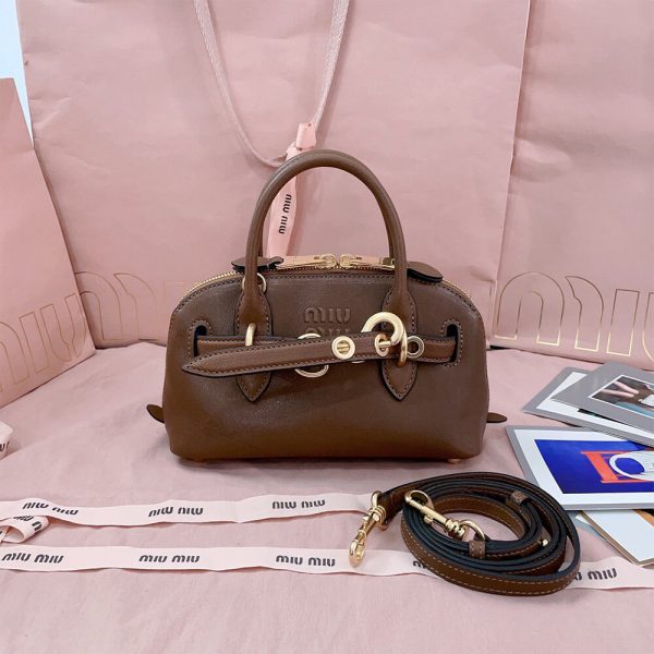 MIUMIU Mini Aventure mini nappa leather bag(HIGH-END GRADE)