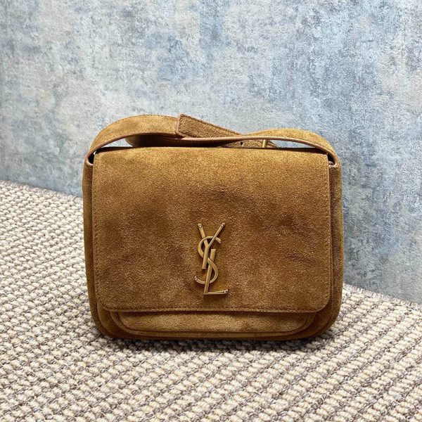 YSL NIKI satchel in suede(HIGH-END GRADE)