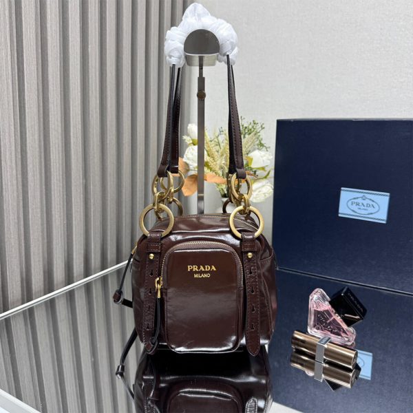 Prada Dangle leather top-handle mini-bag(HIGH-END GRADE)