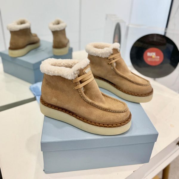 PRADA Suede leather polo boots