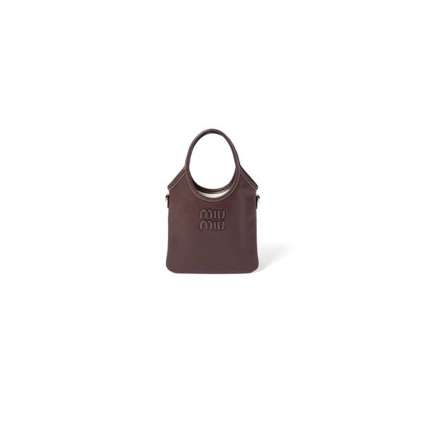 MIUMIU MINI IVY leather handbag(HIGH-END GRADE)