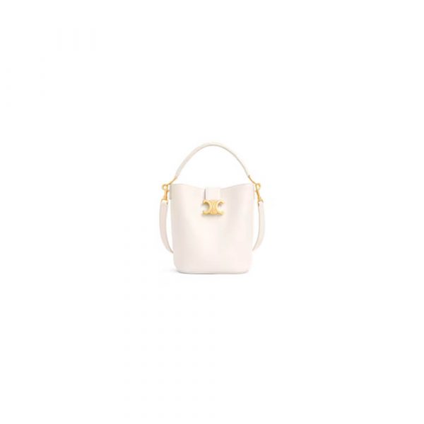 CELINE SMALL BUCKET LOUISE IN SMOOTH CALFSKIN(HIGH-END GRADE)