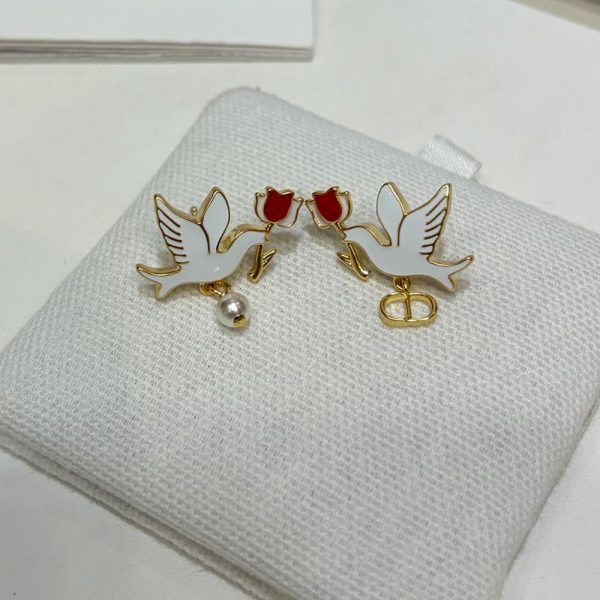 Dior Boucles d’oreilles Doves & Roses Dioramour