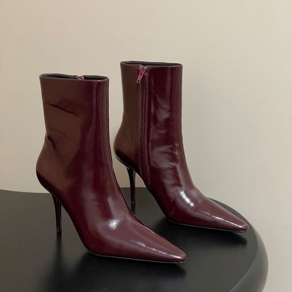 YSL ASHLEY booties in smooth leather
