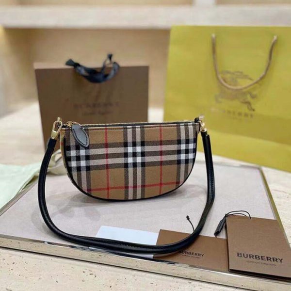 Olympia Pouch checked shoulder bag