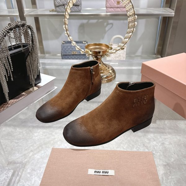 MIUMIU Suede booties