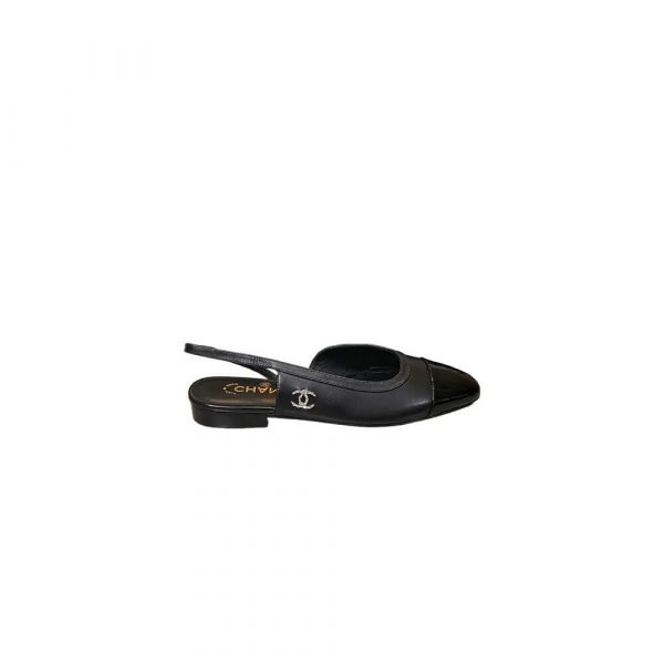 Chanel Diamond Buckle Slingbacks
