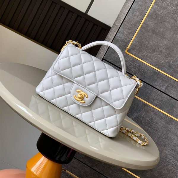 CHANEL Small Flap Bag with Top Handle(HIGH-END GRADE)