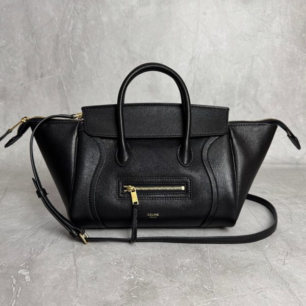CELINE SMALL NEW LUGGAGE IN SUPPLE SHINY LAMBSKIN(HIGH-END GRADE)