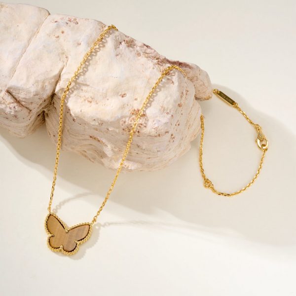 Van Cleef & Arpels Lucky Alhambra butterfly pendant