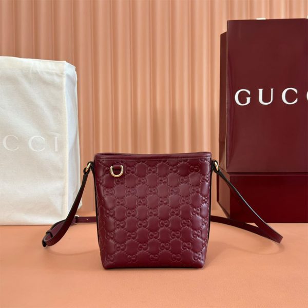 Gucci GG Emblem nano bucket bag(HIGH-END GRADE)