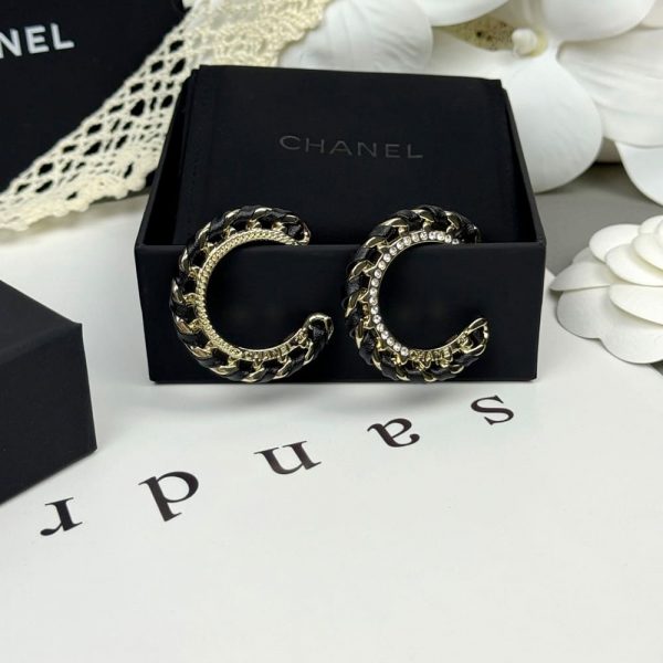 CHANEL Hoop Earrings