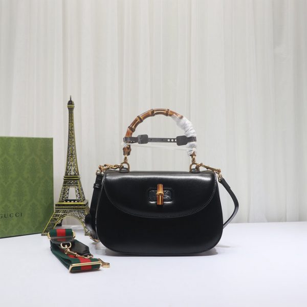 Gucci Bamboo 1947 medium top handle bag(TAX-FREE GRADE)
